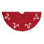 Handmade Christmas Tree Skirt in Felt - Candy Canes - 60"-17514157