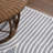 Megane MidCentury Art Deco Striped Arches Two-Tone High-Low Blue/White Rug-1796600648