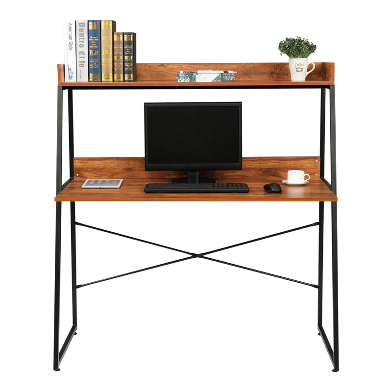 Bureau en bois massif avec huche Pamphilos