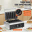 6PCS Commercial Waffle Stick Maker Waffle Baker Hot Dog Waffle Iron 1500W