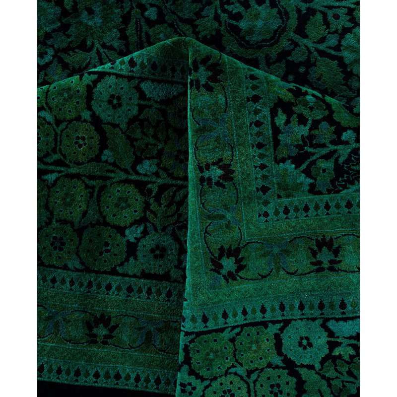 Overdyed One-of-a-Kind 12' 0" X 18' 7" Hand Knotted Area Rug