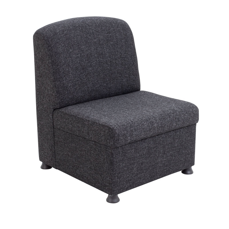 Eli Reception Chair, Charcoal Pyra