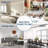 ON-TREND Round Glass Coffee Table Modern Cocktail Table Easy Assembly With Tempered Glass Top & Sturdy Wood Base (Black)-1422430428