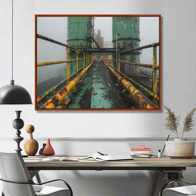 «Monocrhome», impression d'art mural gris et vert