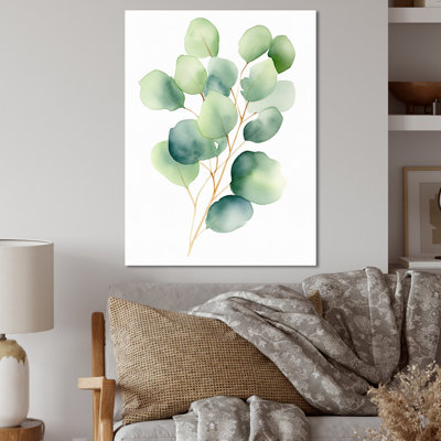 White Green Minimalism Eucalyptus Essence VII