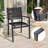 5-Piece Metal PVC-coated polyester Outdoor Dining Set - Ideal for Backyards, Gardens, and Outdoor Spaces-17375676