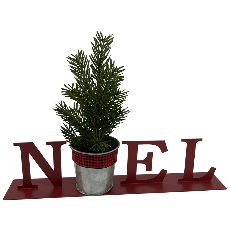 13 "NOEL" plaque de Noël en pot