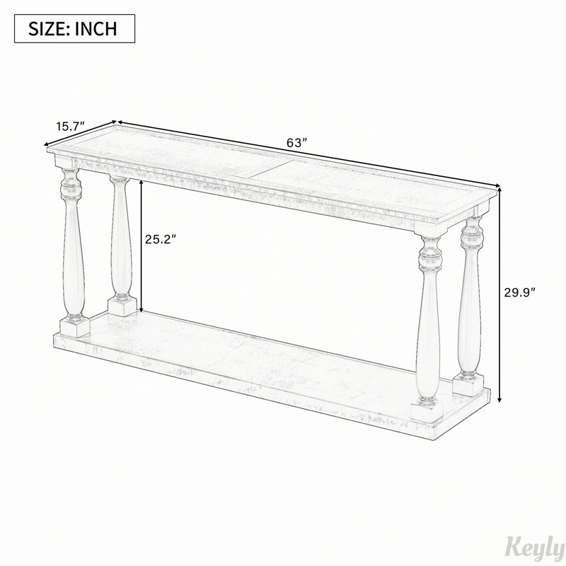 Console 63 po, Naturel