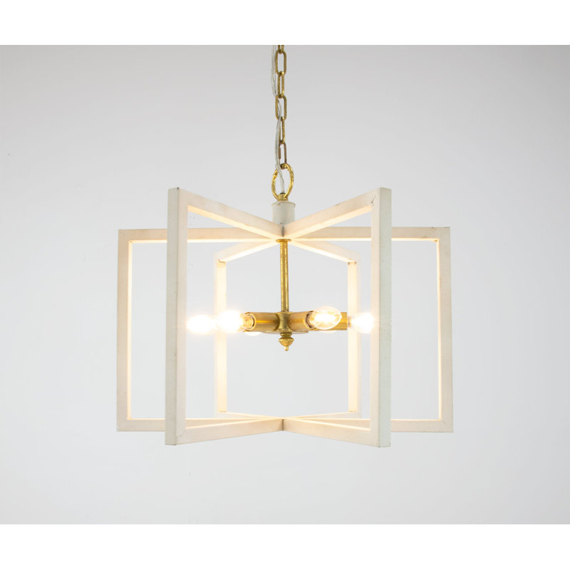 Aron 6 - Light Chandelier, White
