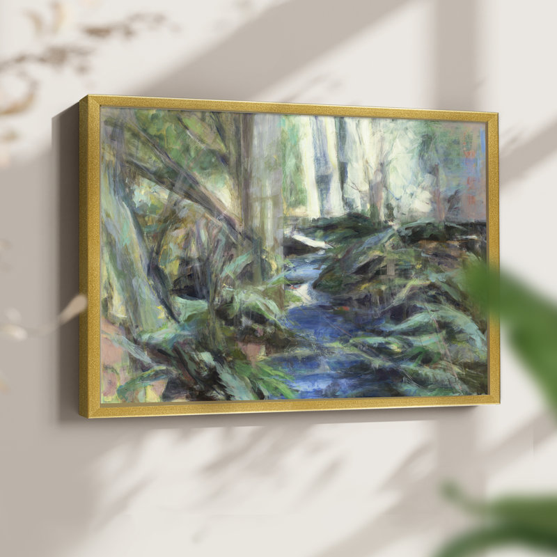 Rambling Blues -Framed Print - Restickable, 8" H x 10" W