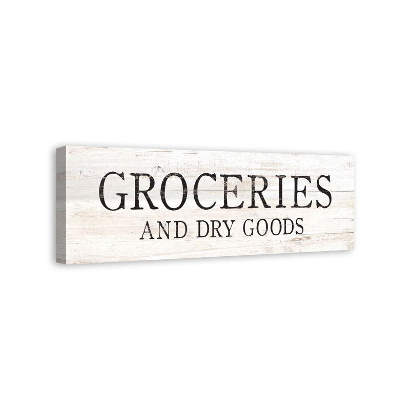 " Groceries & Dry Goods Sign "