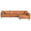 Canapé modulaire - Cuir végétalien cognac-782754633