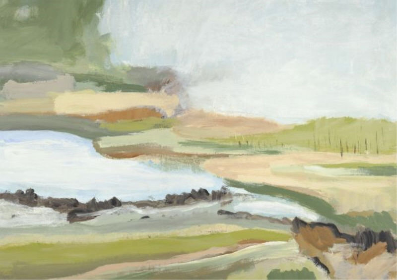 Tilage I Painting by Kyle Goderwis, 25" H x 36" W, Outdoor