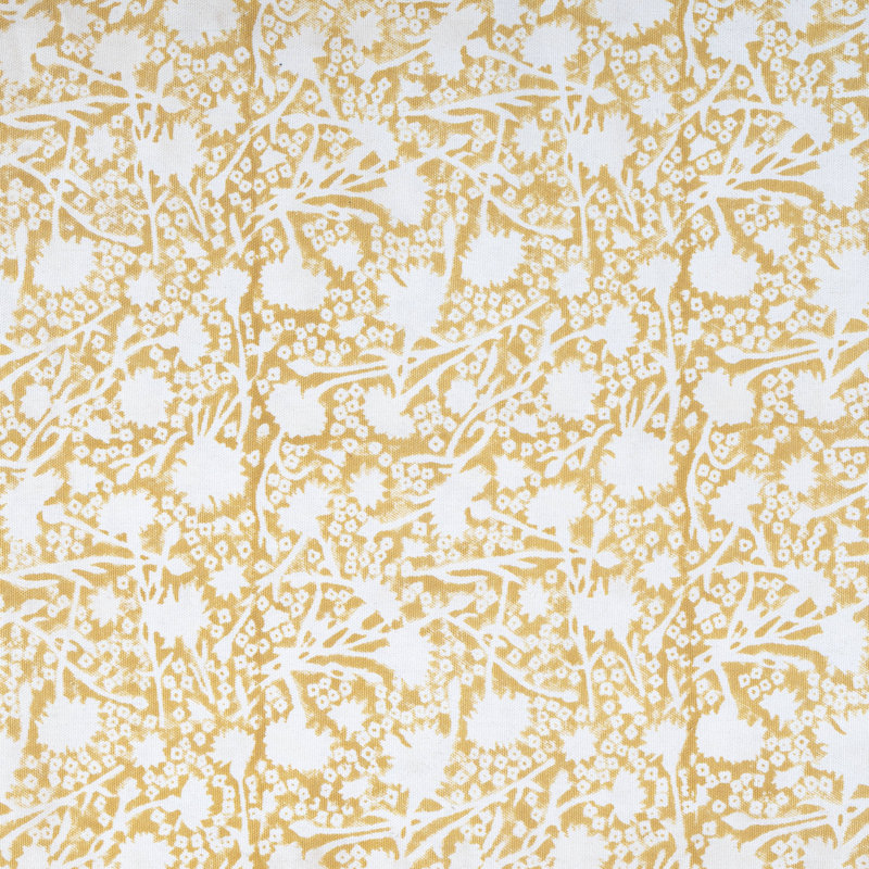 Durkee Rectangular Floral Cotton Table Runner, Dijon, 90" x 16"