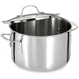 Calphalon 8 Quart Tri-Ply Stainless Steel Stock Pot with Lid and Aluminum Core
