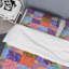 Multicolore patchwork ethnique - ensemble de housse de couette abstrait - microfibre de polyester-230776498