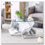 Table basse ronde en verre