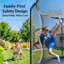 Trampoline noir Acwarm Home 2026 12Ft - 1500Lbs, Astm, avec ensemble de basketball léger à DEL, filet, échelle et coussin-127663364