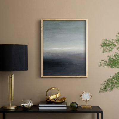 Windy Moor I, reproduction encadrée - bois massif