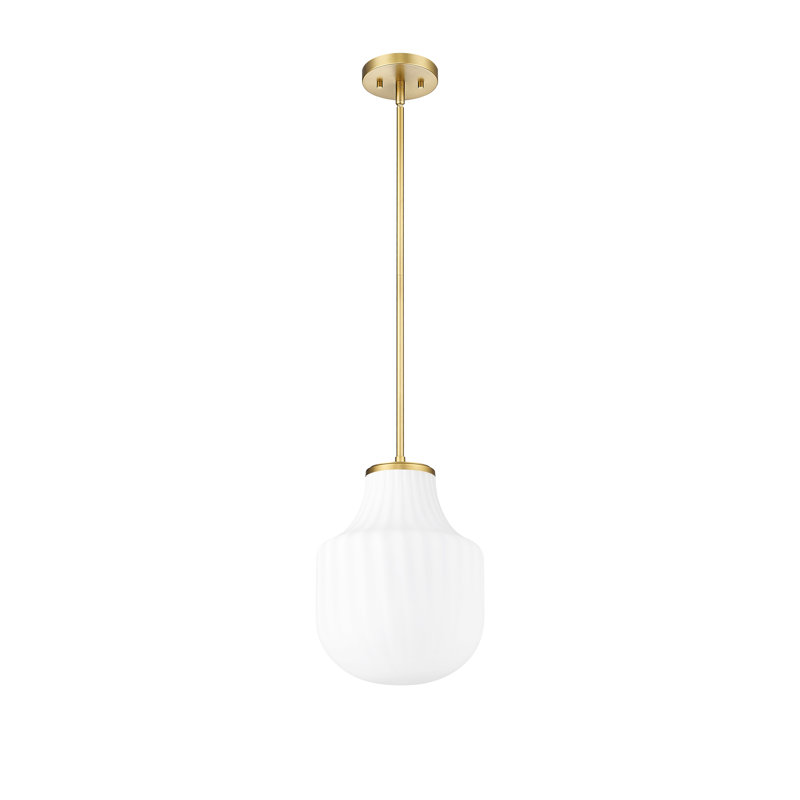 Luminaire suspendu 1 lumière Burstyn, Or