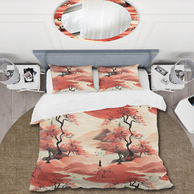 Ensemble de housse de couette chinois en microfibre de polyester