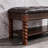 Padded Solid Wood Entryway Storage Bench-1065715196