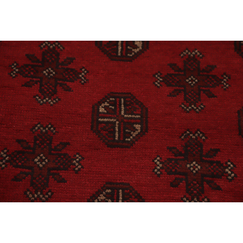 Tapis à motif géométrique oriental afghan 10 x 13