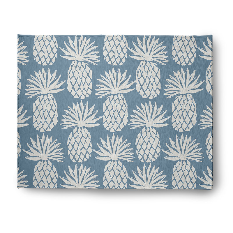 Fokko Chenille Floral Indoor / Outdoor Rug, Rectangle 8' x 10'