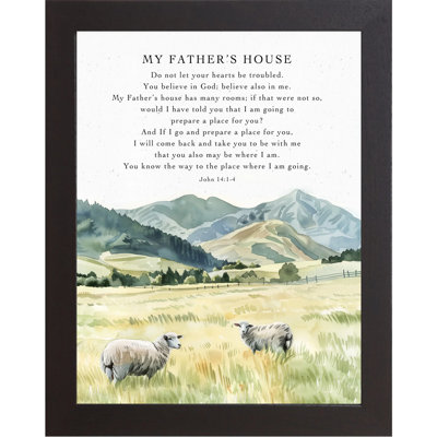 «My Father's House Sheep Christian», photo encadrée