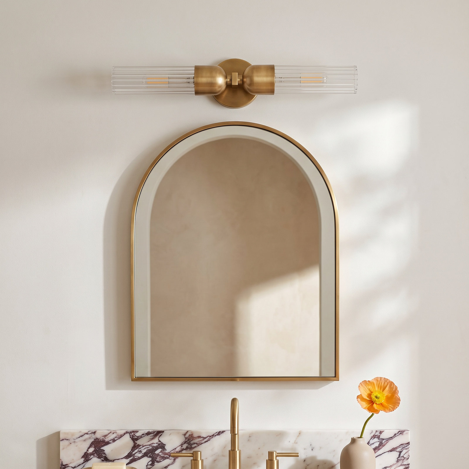 Morant 2-Light Vanity Light, Gold