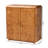 Edony Modern And Contemporary Natural Mappa Burl Wood 2-Door Console Cabinet