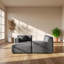 Modernist 61.81" W x 96.46" D x 30.12" H High Back Corduroy 3-Seat L-Shaped Sectional Sofa