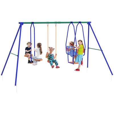 Ebern Designs Metal Swing Seat