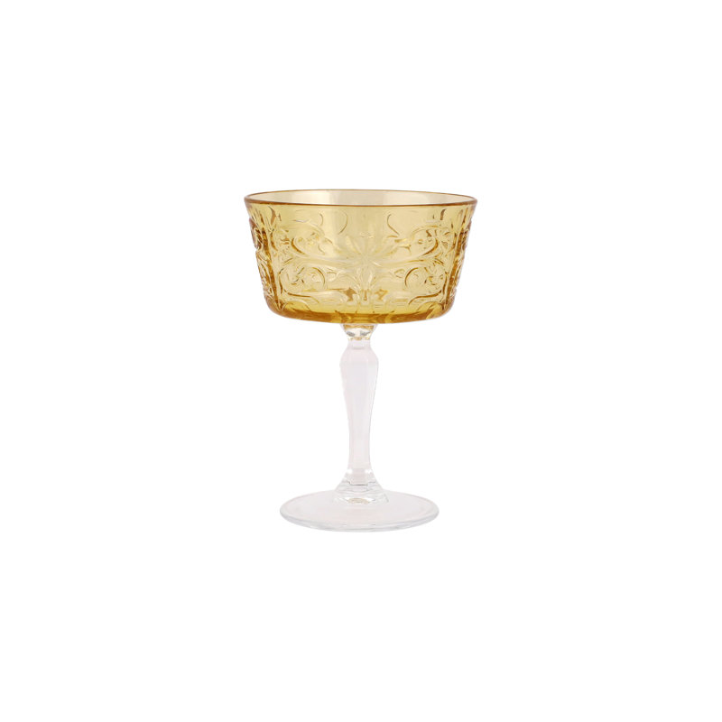 Barocco 8 oz. Verre à champagne coupé, Ambre