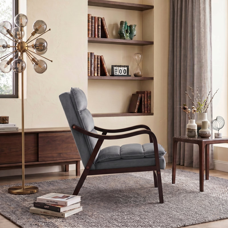 Fauteuil de style médiéval moderne, Gris