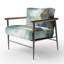 Fauteuil d'appoint rembourré Summer Lake Landscape Illustration II-1006602070