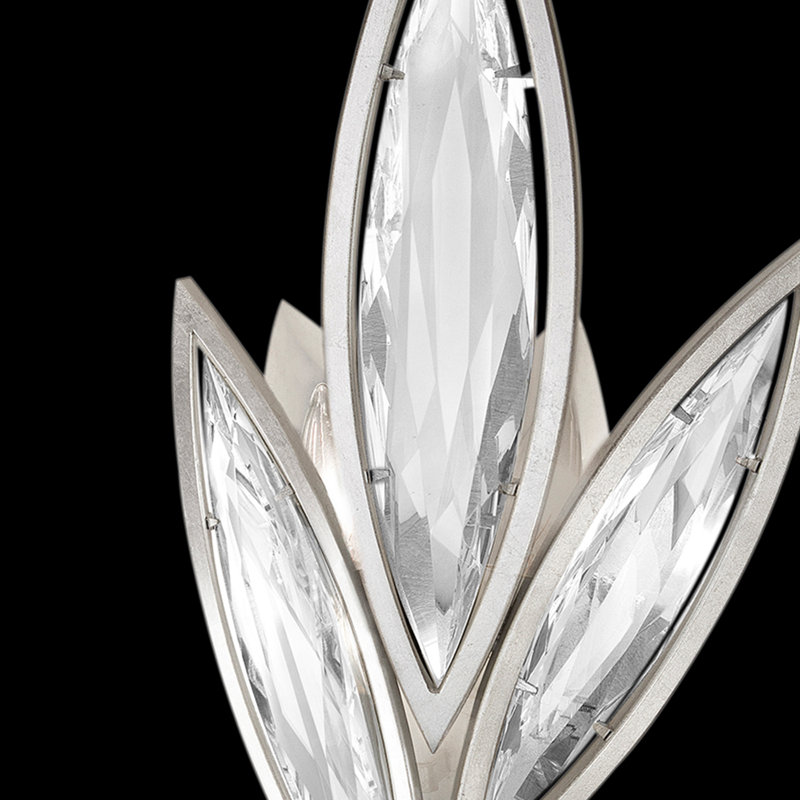Applique murale encastrée 21 po Marquise, Argent platiné
