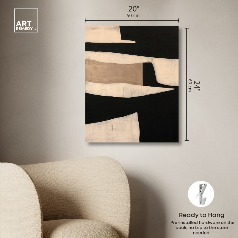 Art Remedy Maderas Texture Modern Earth Tone Abstracts Wall Art by Art Remedy