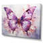 «Purple Animal Amethyst Butterfly Delicate - Butterfly», reproduction sur toile encadrée-1442878868-1442878857
