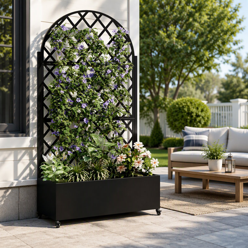 73.21 in. H x 35.43 in. W Lattice Panel Trellis