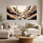 Ensemble de 3 toiles tourbillonnantes tourbillonnantes beige et brun-1352081663