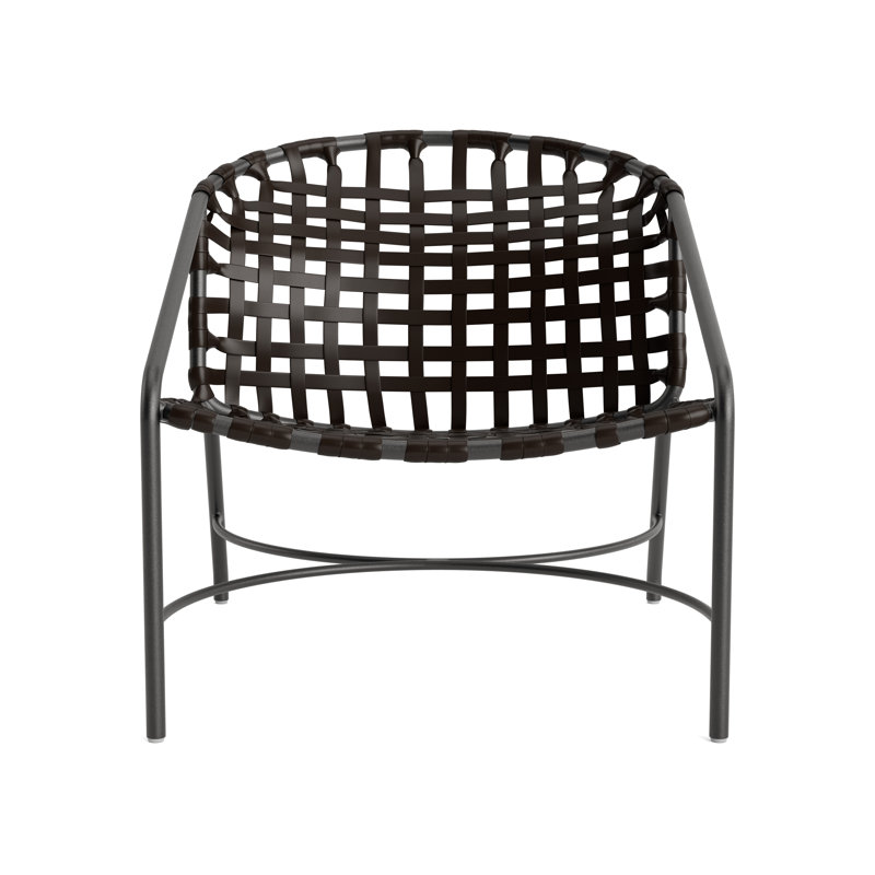 Kantan Outdoor Lounge Chair, Textured Pewter/Coffee