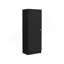 Armoire de cuisine H 47 po, armoire à une porte, quatre tablettes intérieures, noir-147865951