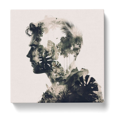 Jungle Double Exposure No.1 - Wrapped Canvas