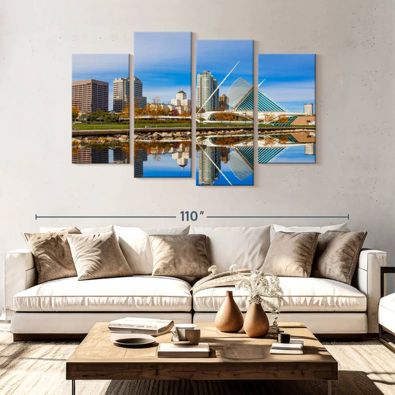 Nicci Milwaukee Skyline, 54" H x 84" W