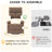 Velvet Recliner Chair,swivel Rocker Recliner,manual Swivel Chairs With Overstuffed Armsand Back,manual Ergonomic Rocking Recliner Chair For Small Living Room, Study, Rv-Light Brown-1093801805