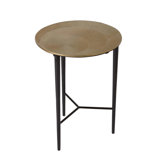 Circle Etched Accent Table