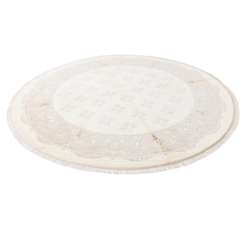 Round Howard Light Beige Rug