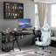 Piercy 5-Tier Wall Display Shelf Unit Cabinet w/ Shelves Glass Doors Black