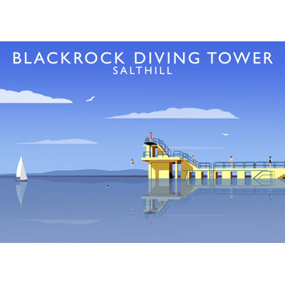 Black Rock Diving Tower by Richard O'Neil - Print